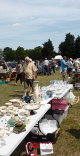 Looking for bargains at boot fair