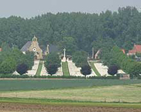 View of Hooge WW1 Cemetery