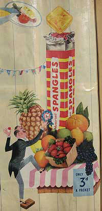 Spangles Sweets advert early 1950's